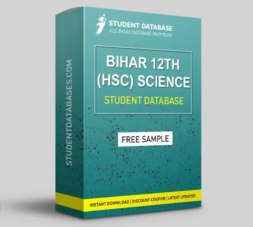 Bihar 12th (HSC) Standard Science Student Database 2023