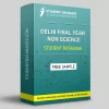 Delhi Final Year Non Science Student Database 2023