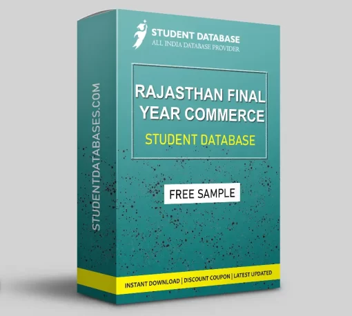 Rajasthan Final Year Commerce Student Database 2023
